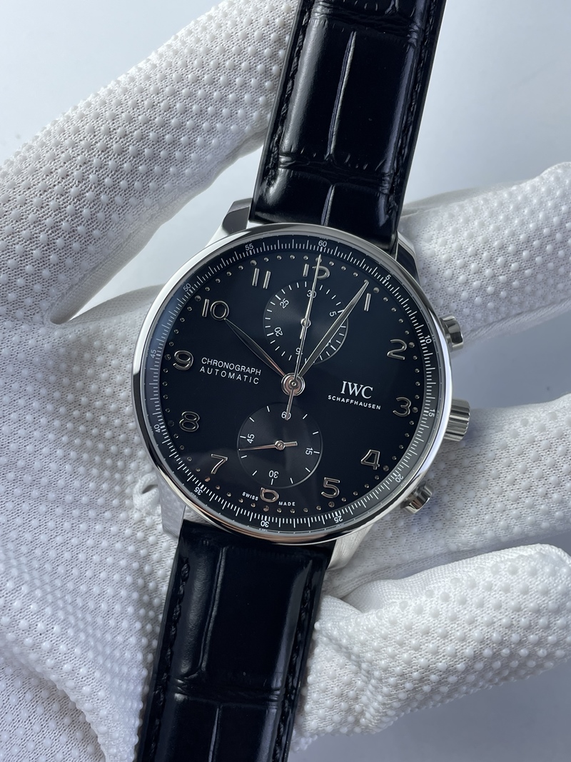 (준비완료/특급배송)NO.2316/ZF공장 V3 IWC IW3716 포루트기저 블랙다이얼 가죽