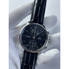 (준비완료/특급배송)NO.2317/ZF공장 V3 IWC IW3716 포루트기저 블랙다이얼 가죽