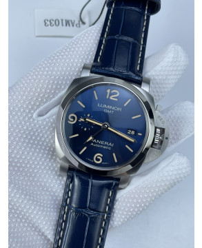 (준비완료/특급배송)NO.2649/VS공장 파네라이 PAM1033 44MM 블루다이얼 가죽